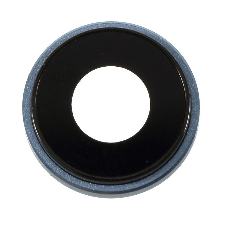 Скло камери для iPhone XR, синє + кільце