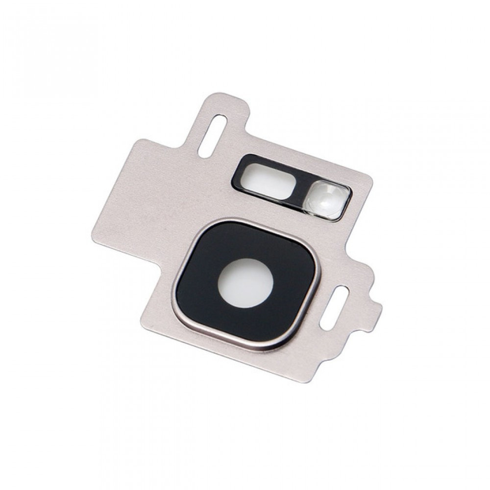 Скло камери для Samsung G950F Galaxy S8, з рамкою сріблястого кольору, arctic Silver