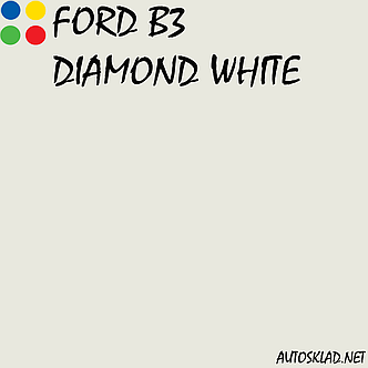 Авто фарба (автоемаль) акрилова Mobihel (Мобихел) Ford B3 Diamond weiss 0,75 л з затверджувачем 0,375 л, фото 4