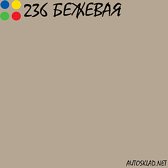 Авто фарба (автоемаль) акрилова Mobihel (Мобихел) 236 Сіро-бежева 0,75 л з затверджувачем 0,375 л, фото 4