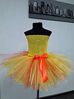 Плаття пишне пачка ту-ту для дівчинки з фатину жовте "Осінь"