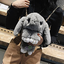 🐰 Сумка-Рюкзак  🐰  Кролик "Rex Fendi" з хутра (зайчик, зайчик) як іграшка