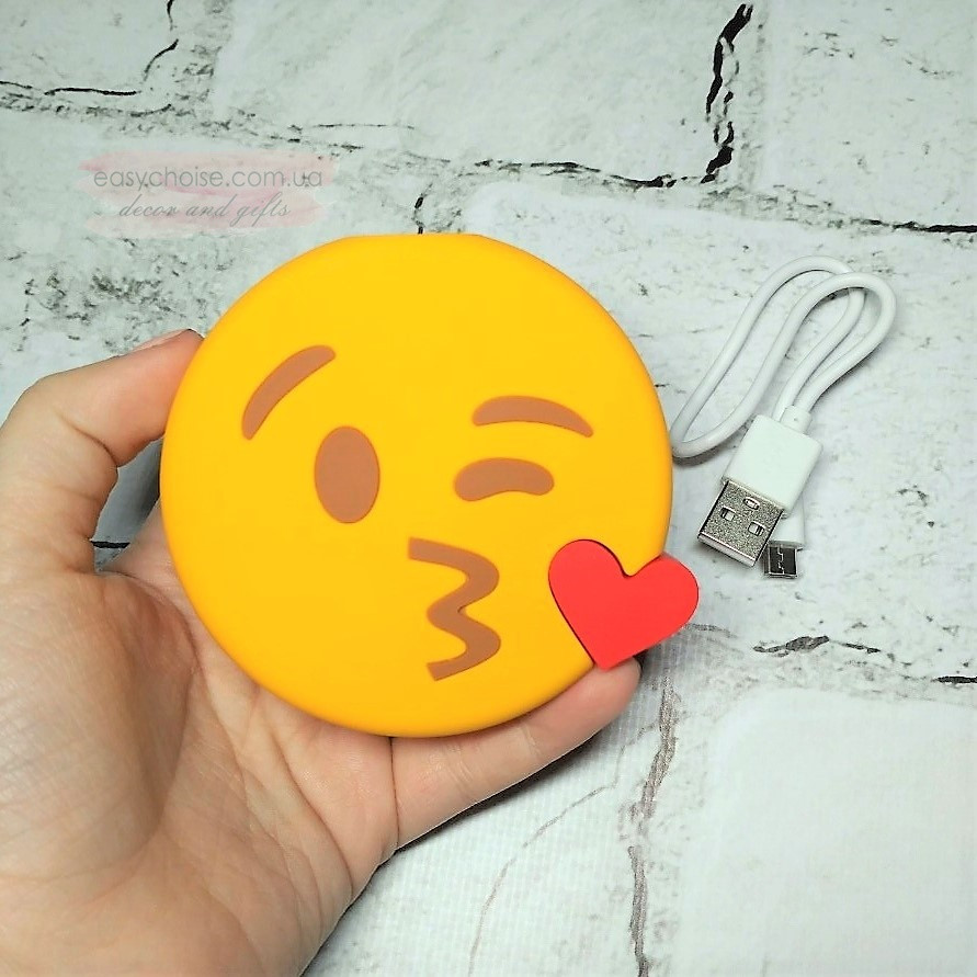 Універсальна портативна батарея Power Bank Емоції Смайл Emoji 15000 mAh