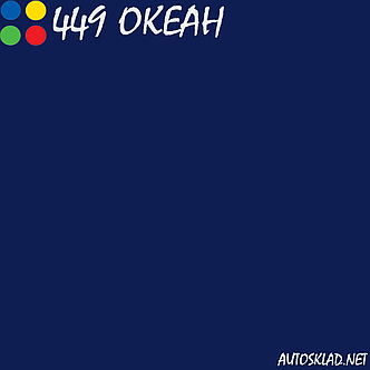 Авто фарба (автоемаль) акрилова Mobihel (Мобихел) 449 Океан 0,75 л з затверджувачем 0,375 л, фото 4