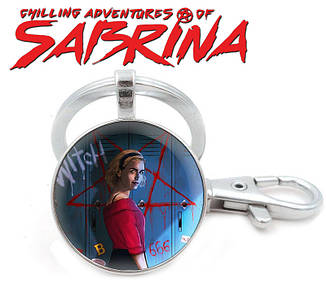 Брелок моторошні пригоди Сабріни/Chilling Adventures of Sabrina з героїнею блакитний