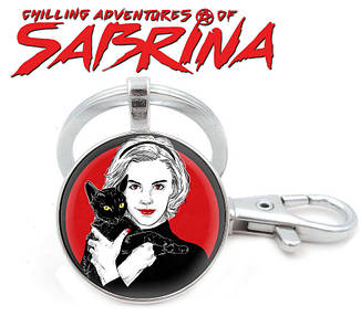 Брелок моторошні пригоди Сабріни/Chilling Adventures of Sabrina з героїнею і Салемом