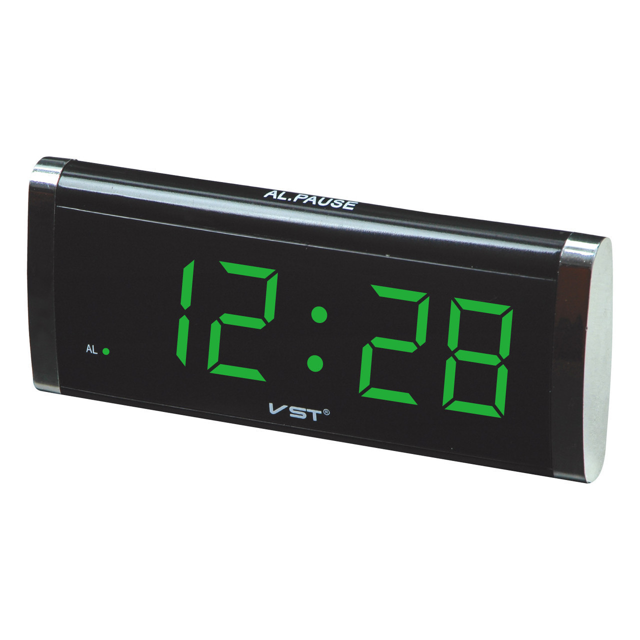 Настільний Годинник VST-730 2 з будильником від мережі (зелені цифри)