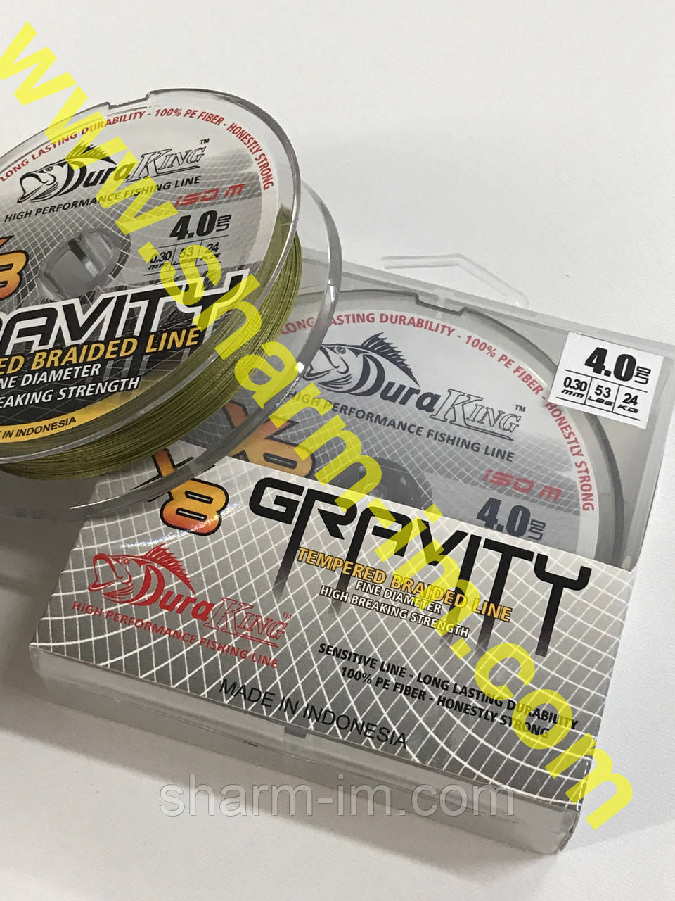 Плетений шнур DuraKing Gravity X8 Braid 150 м #4,0 (0.3 мм/24 кг) Yarite