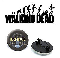 Значок Ходячие Мертвецы/ The Walking Dead "Visit Terminus"