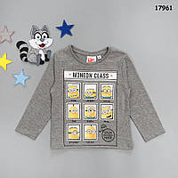 Лонгслів Minions для хлопчика. 102 см