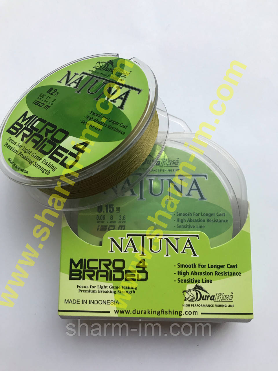 Плетений шнур DuraKing Natuna X4 Braid 150 м (0.08 мм/5 кг) Yarite