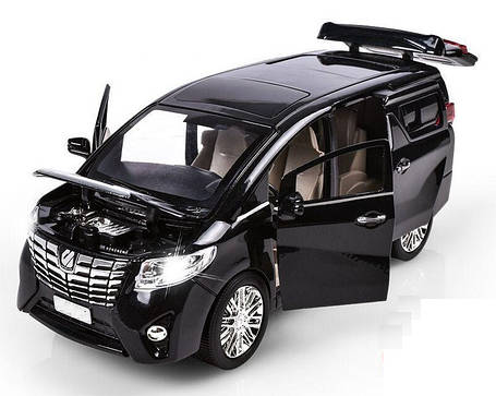 Іграшка Машинка металева Тойота Автопром 7685 Toyota Alphard. Світло. Звук. Відкриваються двері, капот, багажник, фото 2