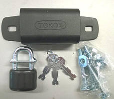 Навісний замок TOKOZ UZ 240+ c навісами 3KEY (Чехія)