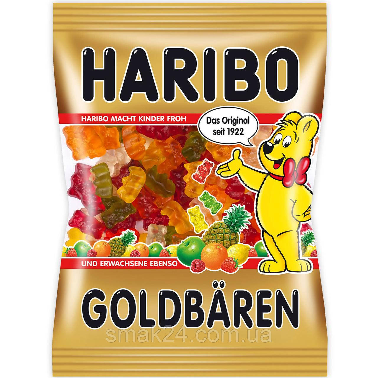 Желейні цукерки Золотий ведмедик Goldbären Haribo Німеччина 175г