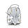 Жіночий клатч-рюкзак срібний Love Dream 170595, фото 3