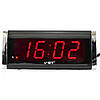 Настільний Годинник VST-730 1 з будильником від мережі (червоні цифри), фото 8