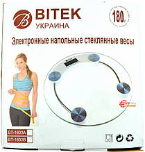 Ваги підлогові електронні VITEC BT-1603A /180кг (круглий)