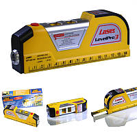 Лазерний рівень Easy Fix Laser Level Pro 3 з вбудованою рулеткою