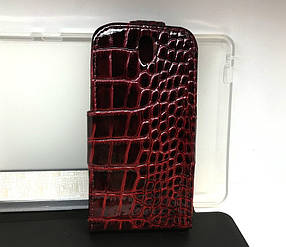 Чохол для HTC Desire SV, T326e фліп книжка протиударний Europa шкіра бордовий