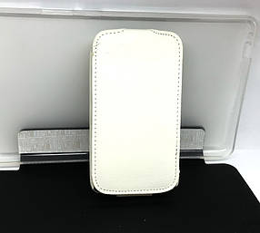 Чохол для Nokia Lumia 510 фліп книжка протиударний Croco Case білий