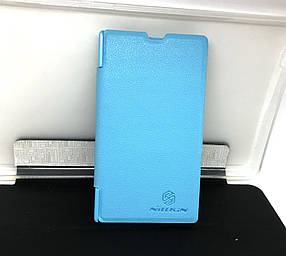 Чохол для Nokia Lumia 520, Lumia 525 книжка боковий протиударний Nillkin блакитний