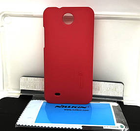 Чохол для Htc Desire 300 накладка Nillkin + плівка червоний