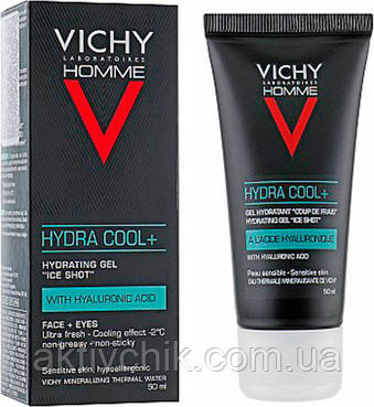 Зволожуючий гель з охолоджуючим ефектом Vichy Homme Hydra Cool+ 50 мл
