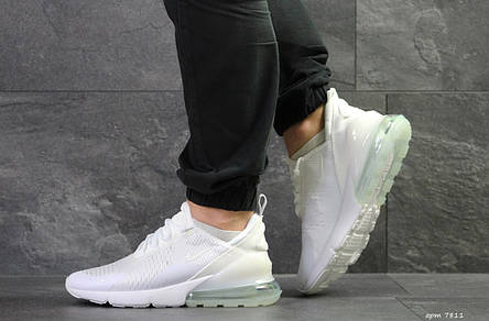 Чоловічі літні кросівки Nike Air Max 270,білі, фото 2