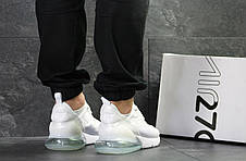 Чоловічі літні кросівки Nike Air Max 270,білі, фото 3