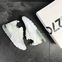 Чоловічі літні кросівки Nike Air Max 270,білі, фото 3