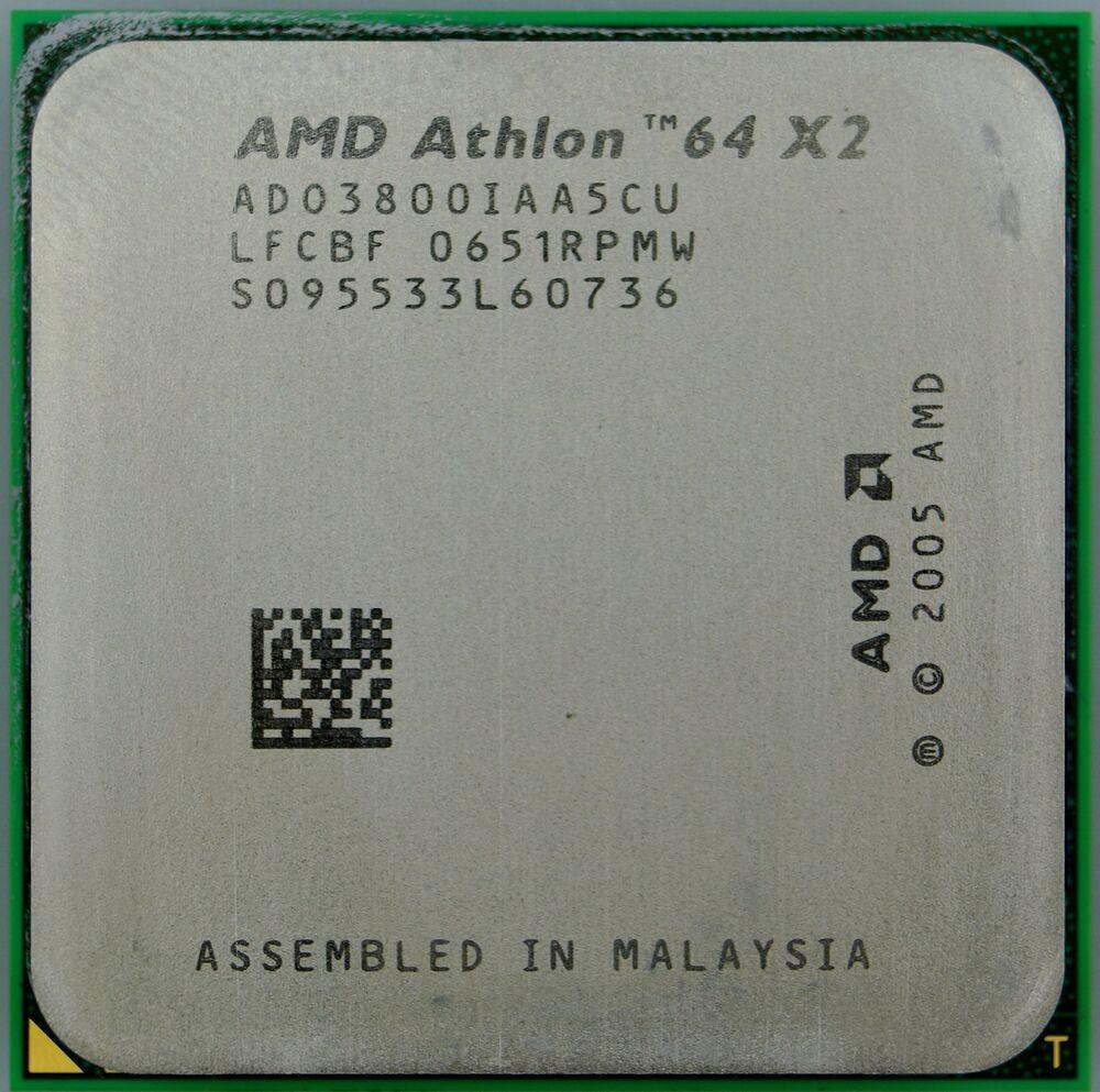Процесор AMD Athlon 64 X2 3800+ 2.00 GHz / 1M / 2 GT / s (ADO3800IAA5CU) sAM2, tray
