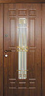 Двері вхідні зі склом і ковкою, серія ЕЛІТ