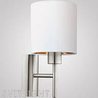 Бра с абажуром на 1 лампочку Настенный светильник бра EGLO 95053 предназначен для спальни, коридора, кухни или