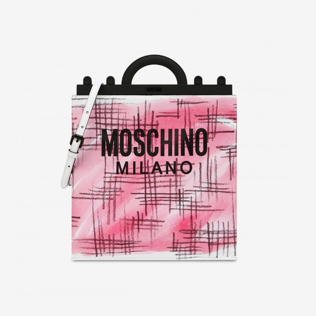 Жіноча сумочка для покупок Moschino Shopper Brushstroke Tweed