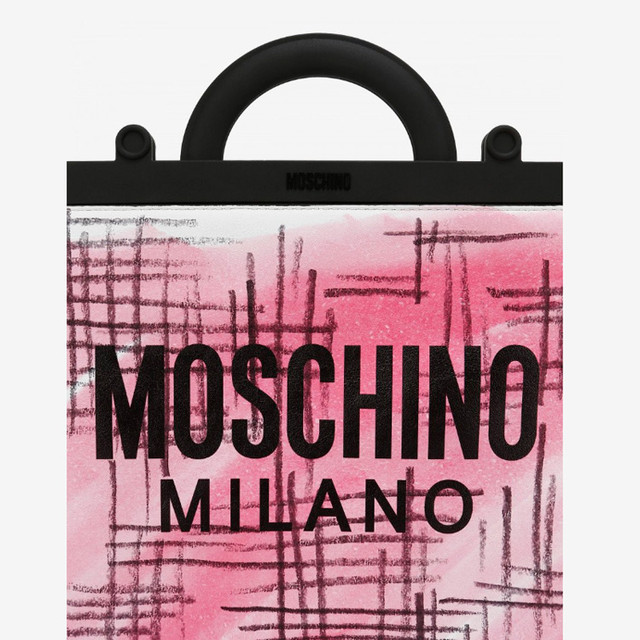 Жіноча сумочка для покупок Moschino Shopper Brushstroke Tweed