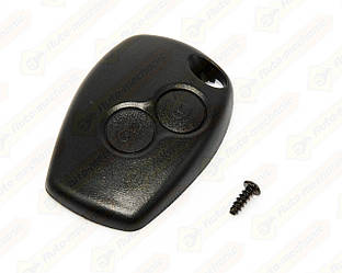 Корпус ключа з язичком, на 2 кнопки (тільки лицьова частина) на Renault Duster I 2011->2017 — DSP - 291005/1