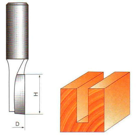 Фреза 1001 Sekira, Globus (Пряма пальчикова) D 5 h 12 d 6