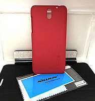 Чехол для HTC Desire 610 накладка Nillkin +пленка красный