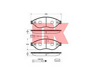 Колодки гальмівні дискові передні (комплект) NK 221959