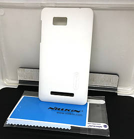 Чохол для Htc Desire 400 накладка Nillkin +плівка білий