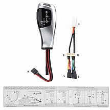 Ручка перемикання передач для BMW E46 E60 E61 E63 E64 з led-дисплеєм, фото 3