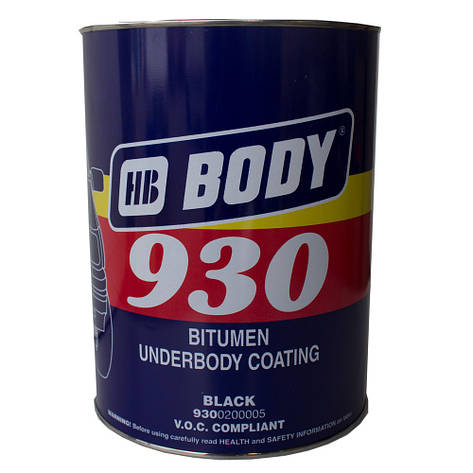 Антикорозійна та антигравійна мастика BODY 930 5кг, фото 1