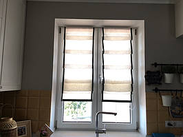 Римские шторы с напуском