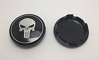 Заглушки колпачки литых дисков Skull Punisher Череп 65мм