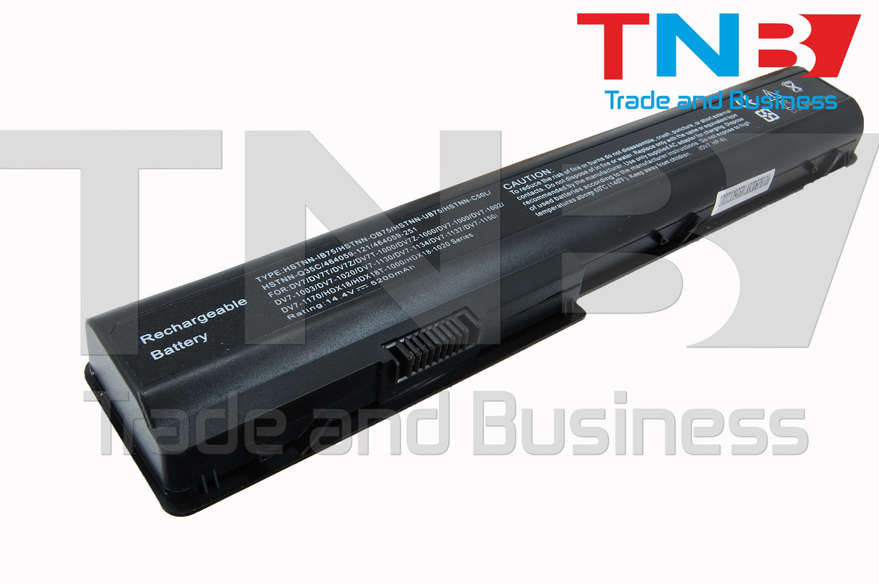Батарея HP Pavilion DV7-1000 DV7-1100 DV7-2000 DV7z-1000 DV7z-1100 DV8, HDX18-1000 14.4V 5200mAh