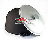 Казан (котелок) чавунний похідний 6 л з алюмінієвою кришкою, дужкою та триногою БІОЛ.0706АК-3, фото 5