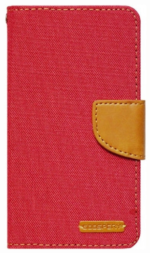 Чохол книжка універсальна 5.0" Goospery Canvas Diary Червона