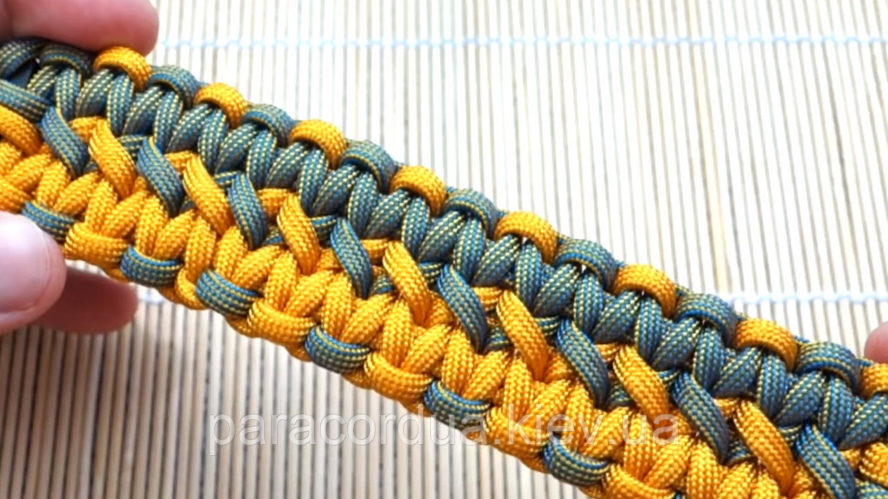 Браслет виживання з паракорда ,Double Wide Solomon