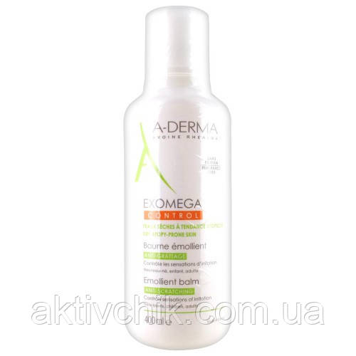 A-Derma Exomega Control Адерма пом'якшувальний Бальзам Экзомега, 400 мл