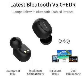 TWS Гарнітура bluetooth стерео QCY QS1 (T1C) ORIGINAL бездротові навушники